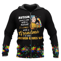 Autism Come With Gramma 3D All Over Printed Shirts For Men And Women Hoodie