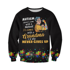 Autism Come With Gramma 3D All Over Printed Shirts For Men And Women Hoodie