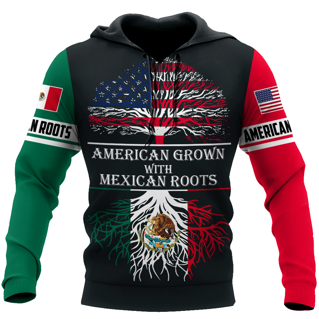 American Grown With Mexican Roots 3D All Over Printed Shirts For Men and Women QB06112003 - Amaze Style™-Apparel