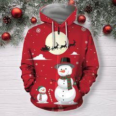 Christmas All Over Print Santa Ride Hoodie