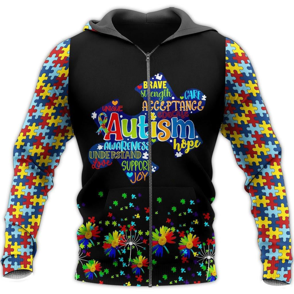 Autism 3D All Over Printed Shirts For Men And Women Hoodie