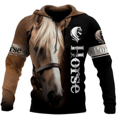 Beautiful Horse 3D All Over Printed Shirts For Men And Women Hoodie