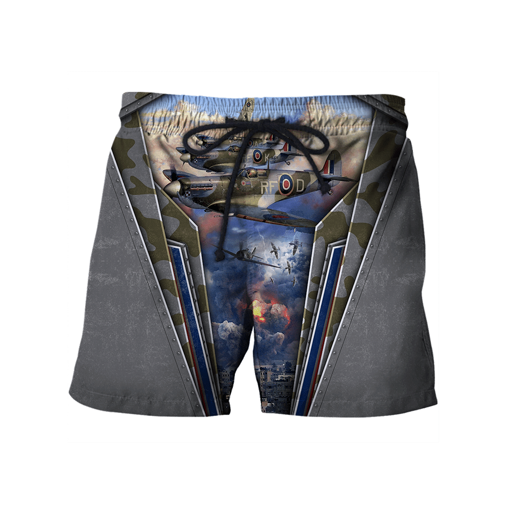 Air Force Aircraft Supermarine Spitfire 3D All Over Printed Shirts For Men And Women Hoodie