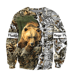 Bear Hunting Camo 3D All Over Printed Shirts For Men And Women Hoodie