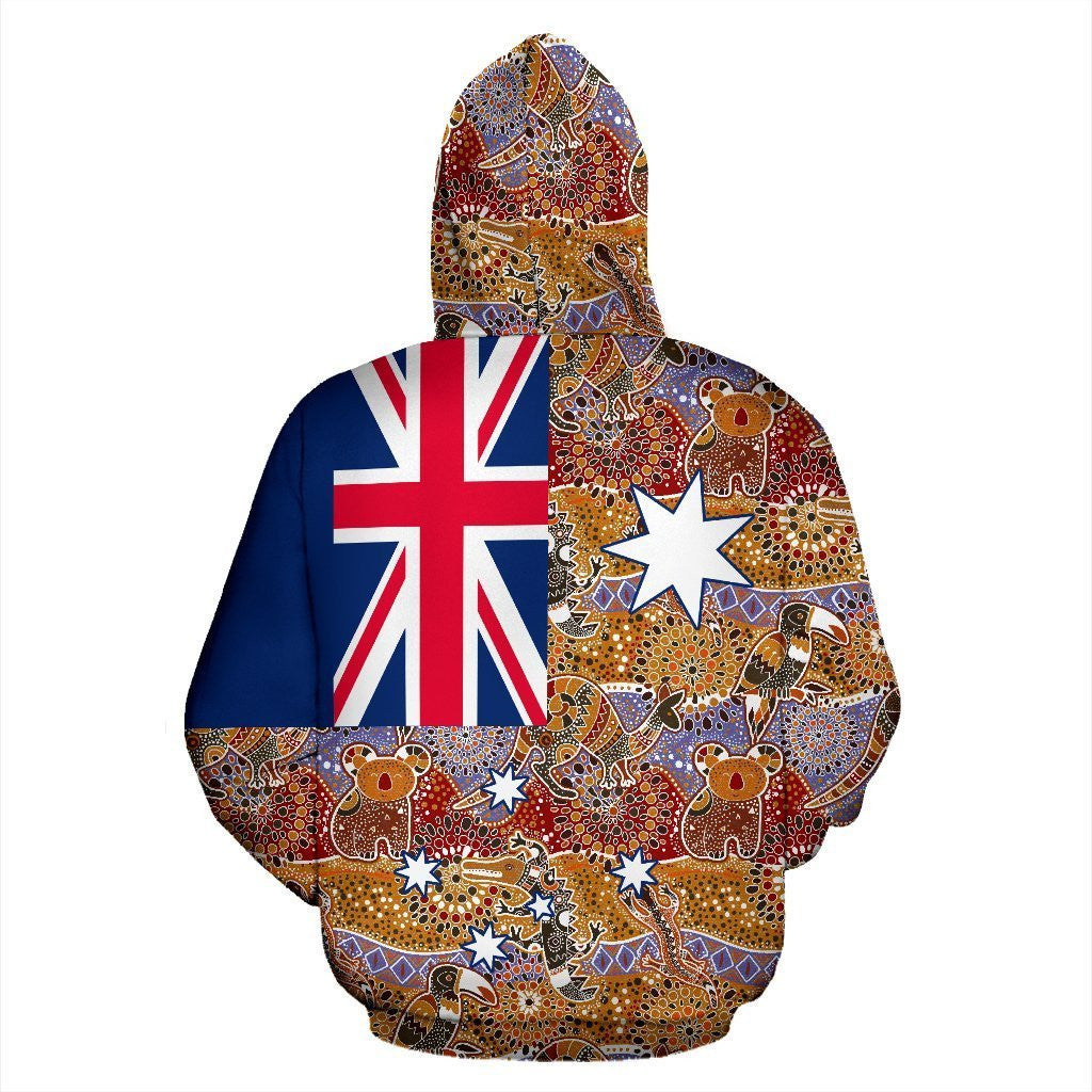 Australia Hoodie National Flag Aboriginal 3D All Over Printed For Men Women