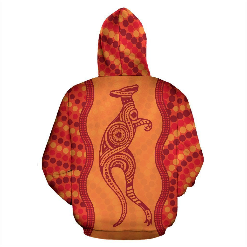 Australia Hoodie Kangaroo Aboriginal 3D All Over Printed For Men Women