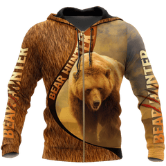 Bears Hunter Camo 3D All Over Printer Shirts For Man And Women Hoodie