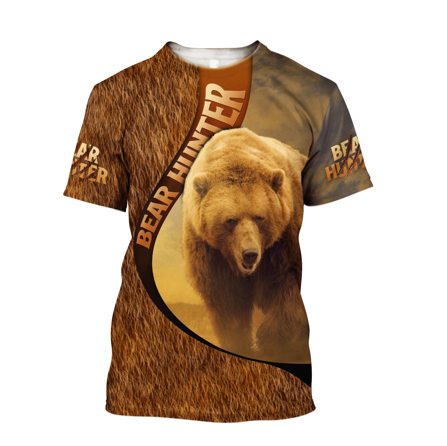 Bears Hunter Camo 3D All Over Printer Shirts For Man And Women Hoodie