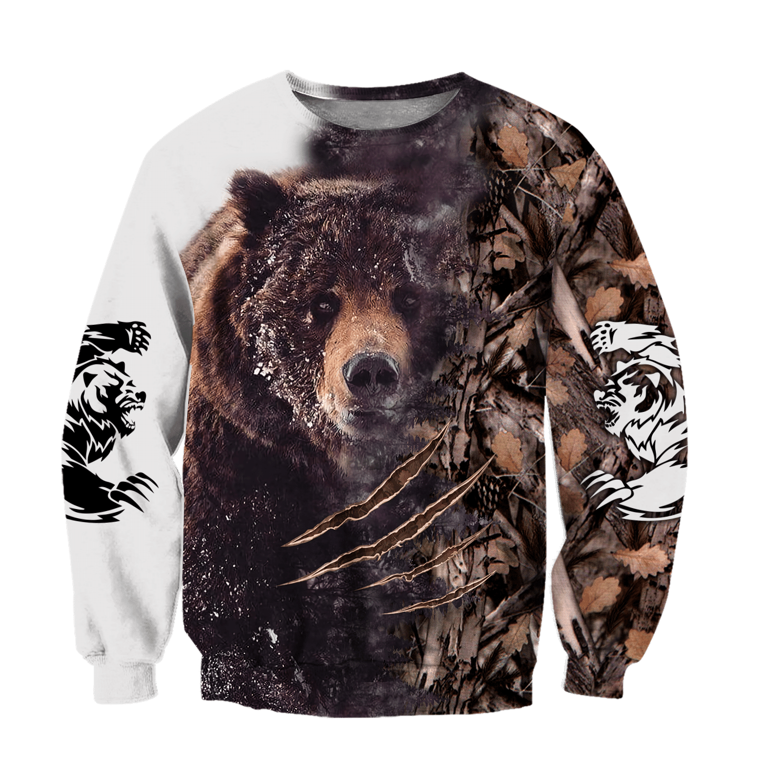 Bear Hunting Camo 3D All Over Printed Shirts For Men And Women Hoodie