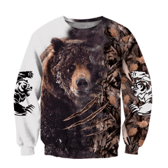 Bear Hunting Camo 3D All Over Printed Shirts For Men And Women Hoodie