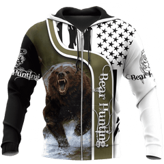 Bear Hunting Camo 3D All Over Printed Shirts For Men And Women Hoodie