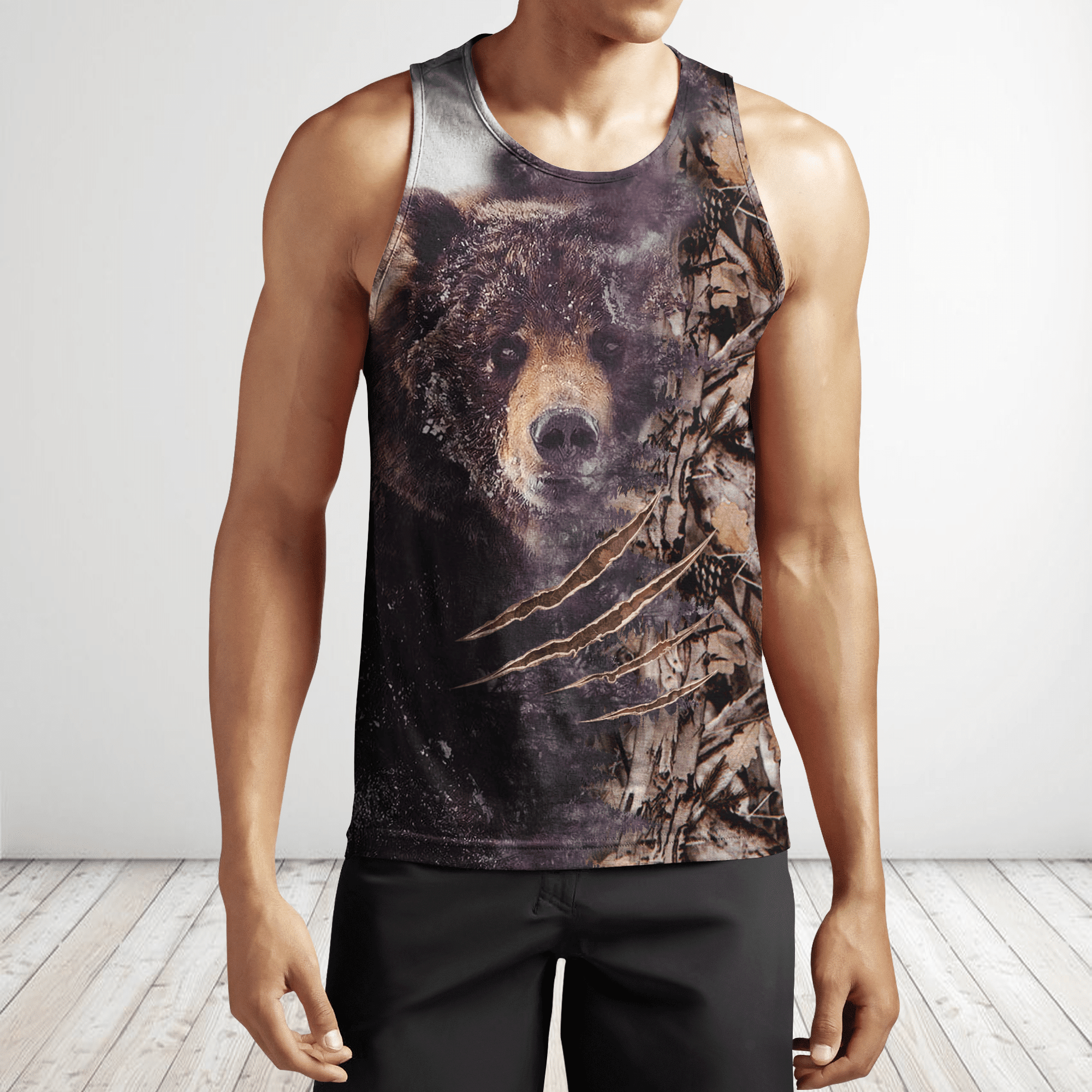 Bear Hunting Camo 3D All Over Printed Shirts For Men And Women Hoodie