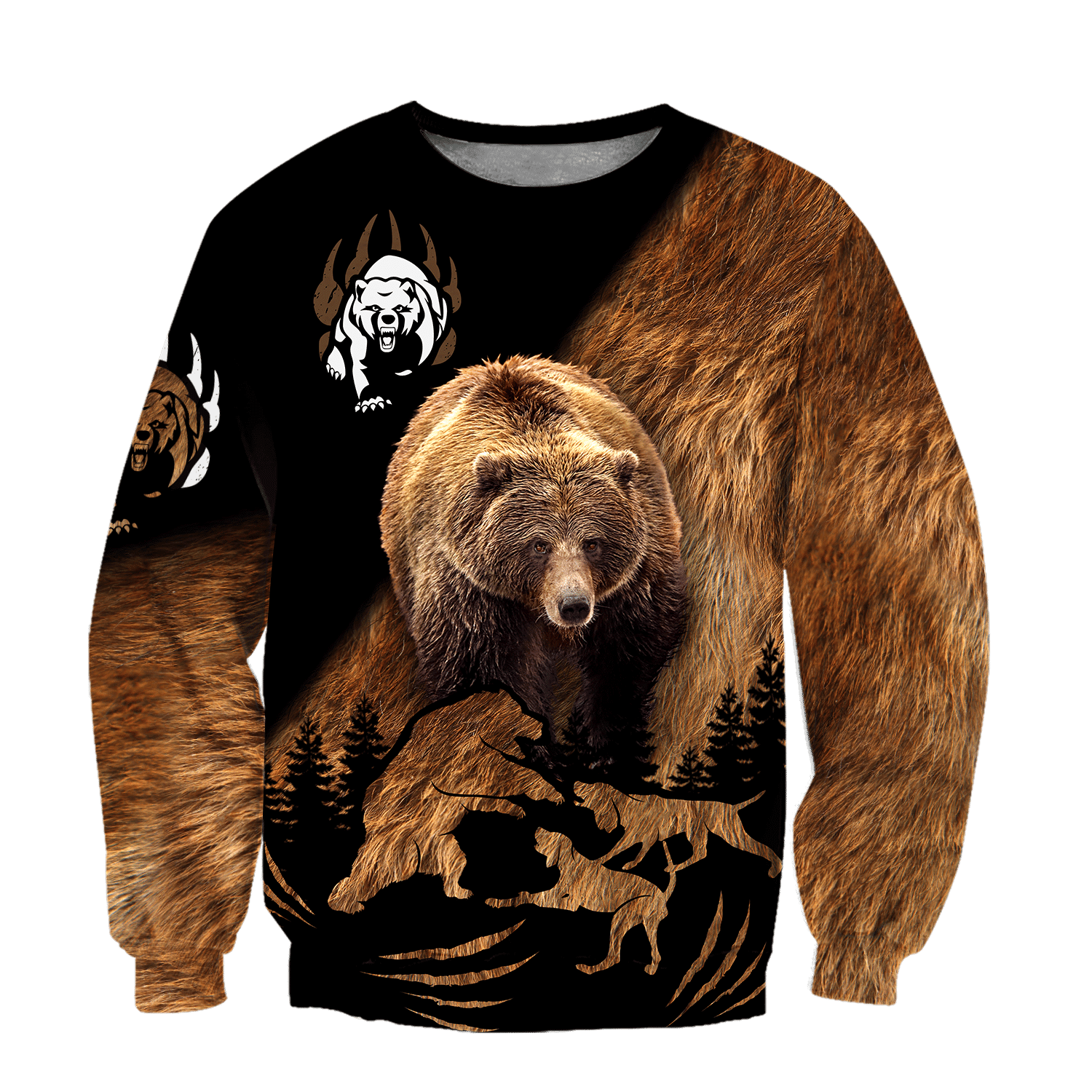 Bear Hunting Camo 3D All Over Printed Shirts For Men And Women Hoodie