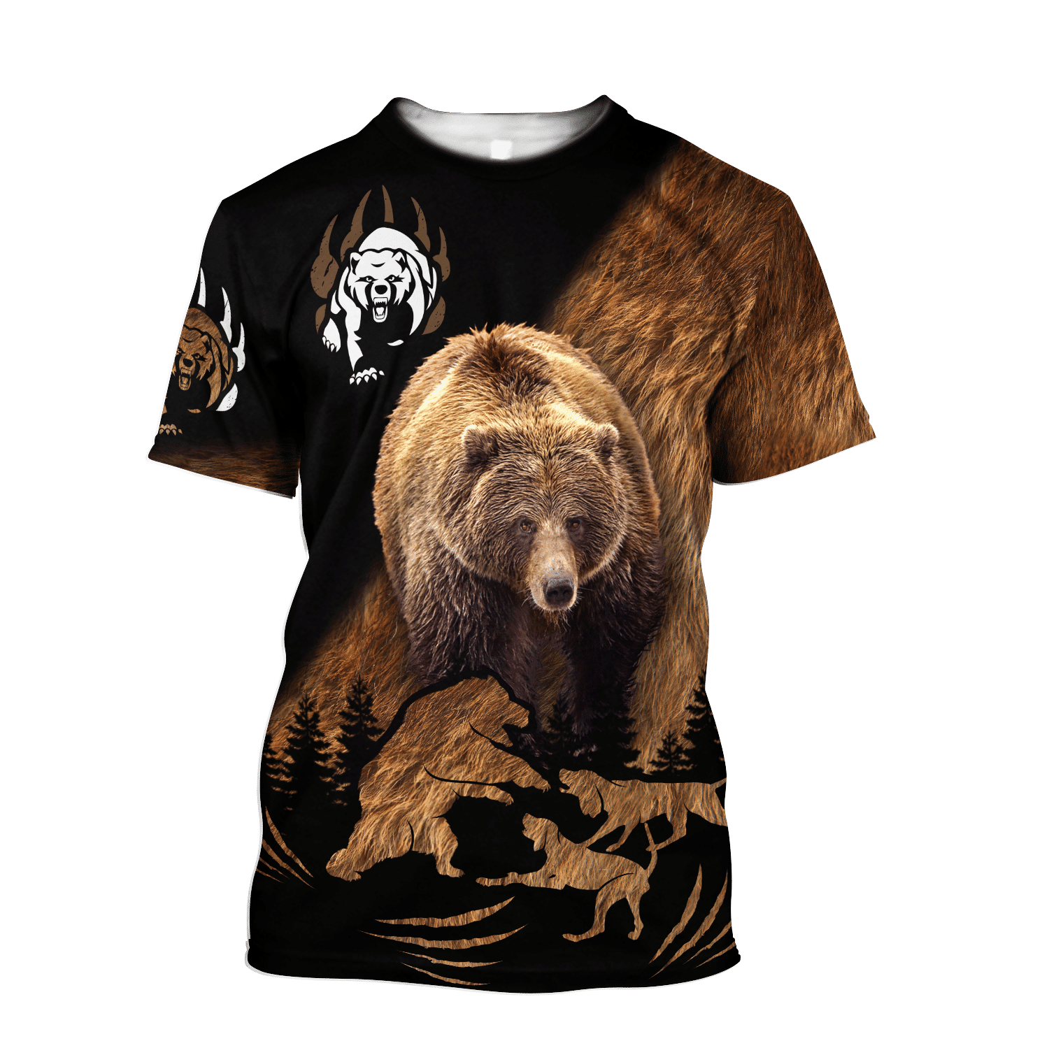 Bear Hunting Camo 3D All Over Printed Shirts For Men And Women Hoodie