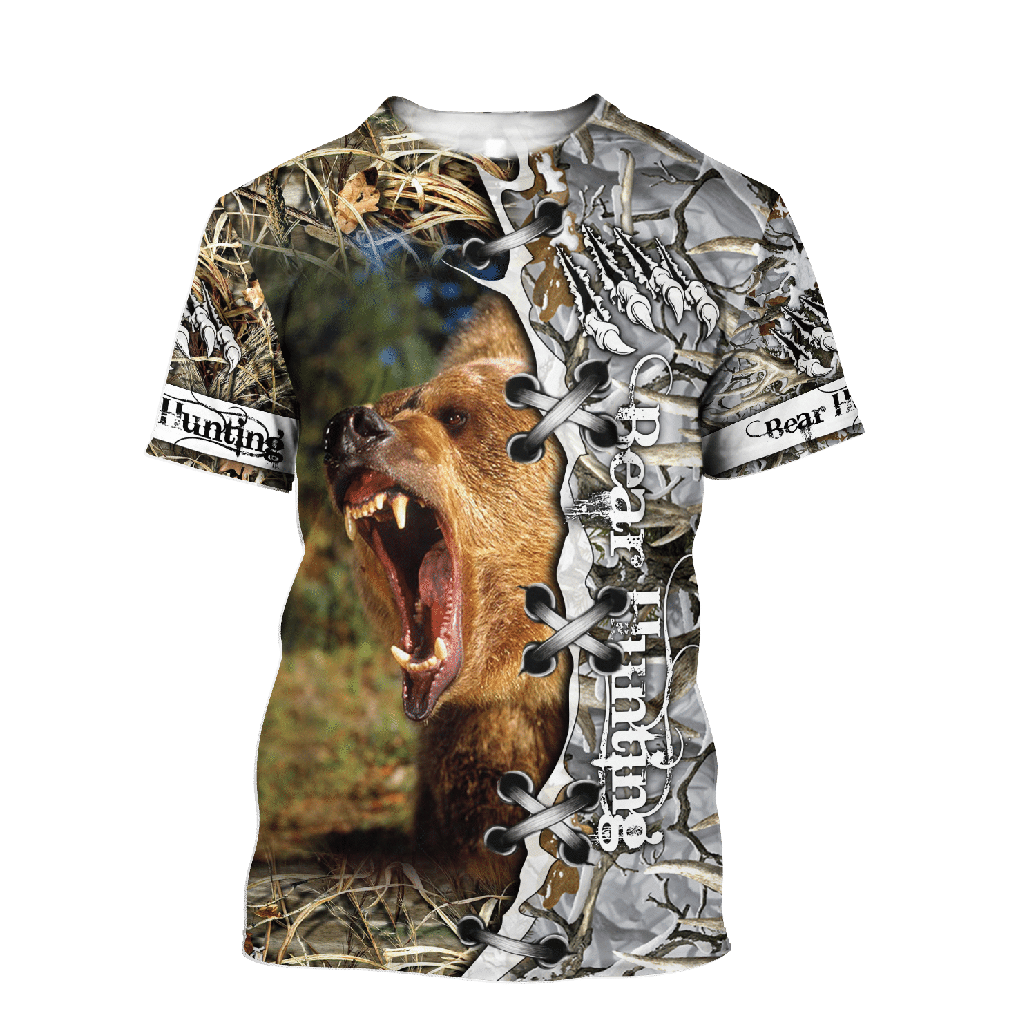 Bear Hunting Camo 3D All Over Printed Shirts For Men And Women Hoodie