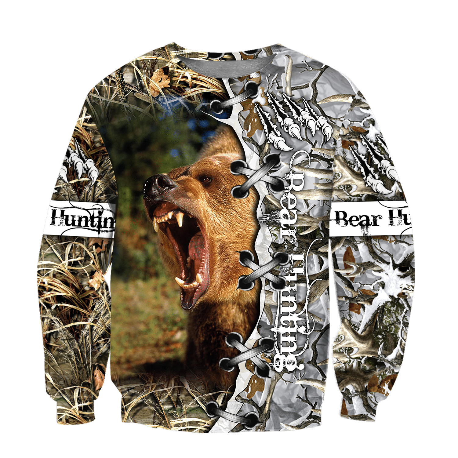 Bear Hunting Camo 3D All Over Printed Shirts For Men And Women Hoodie