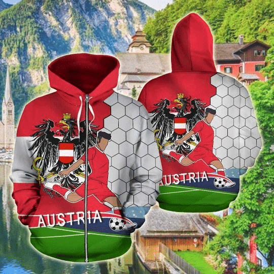 Austria Football  All Over Printed Hoodies For Man And Women