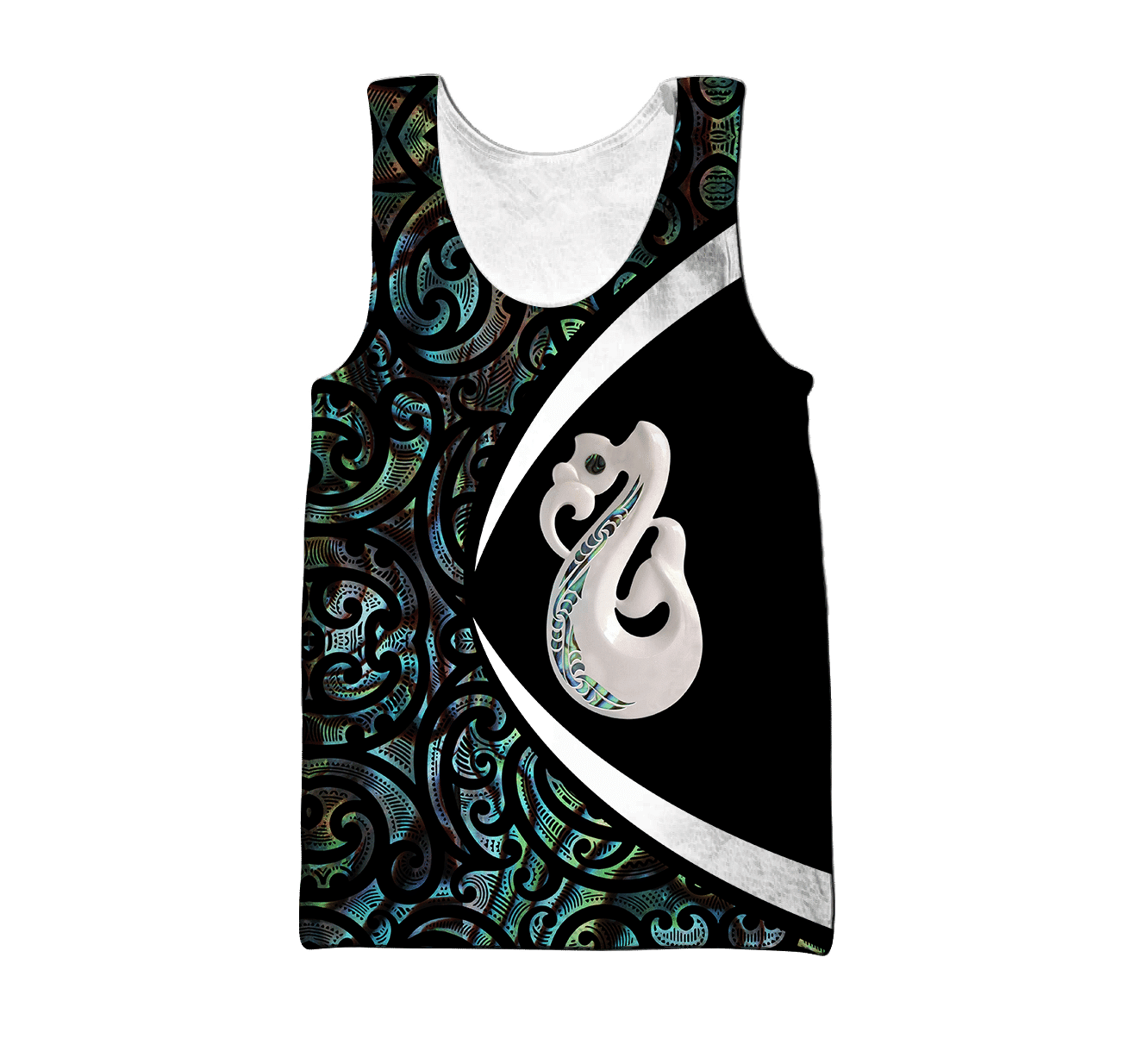 Aotearoa Manaia Silver Fern Paua Shell 3D All Over Printed Shirt And Short For Man And Women Hoodie