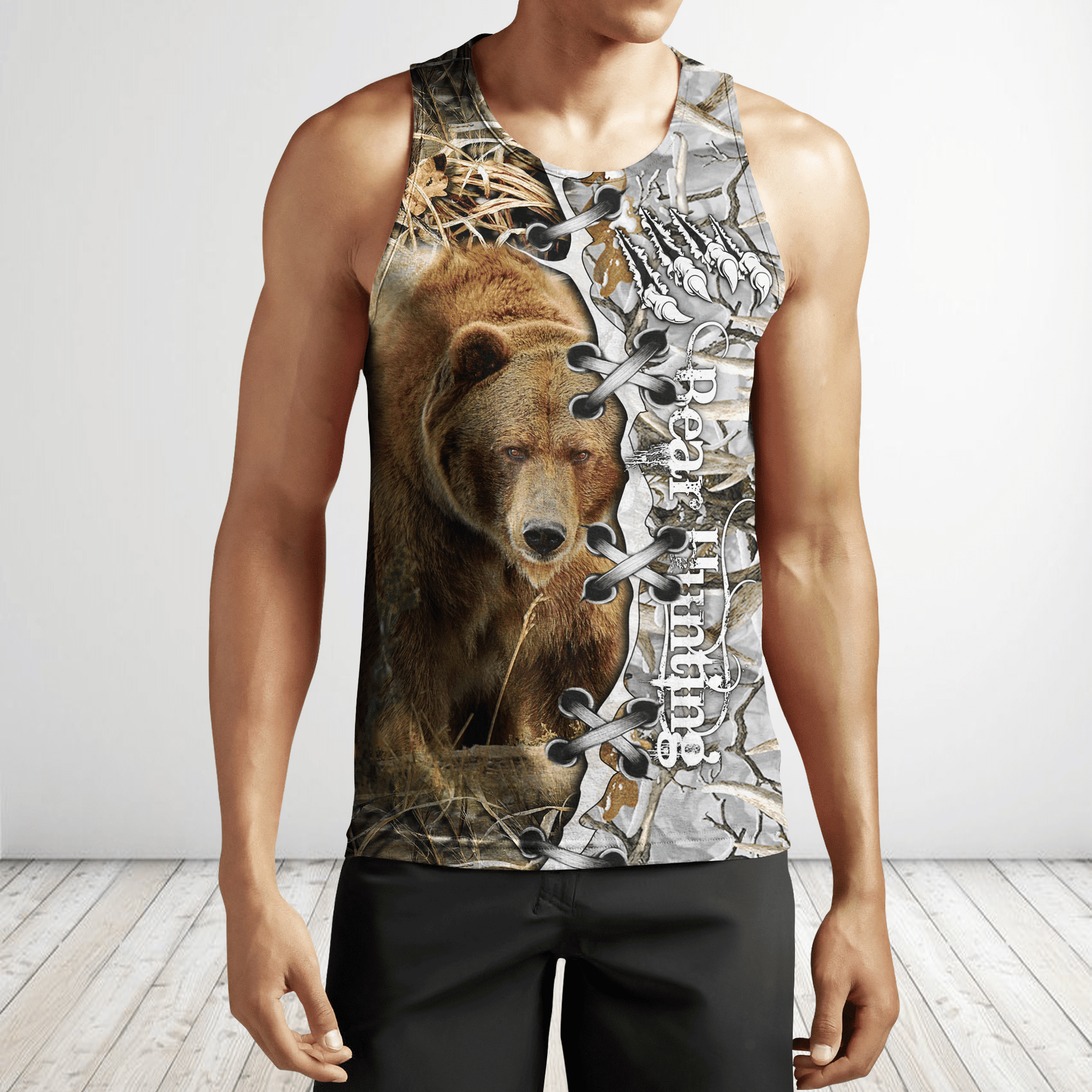 Bear Hunting Camo 3D All Over Printed Shirts For Men And Women Hoodie