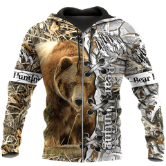 Bear Hunting Camo 3D All Over Printed Shirts For Men And Women Hoodie