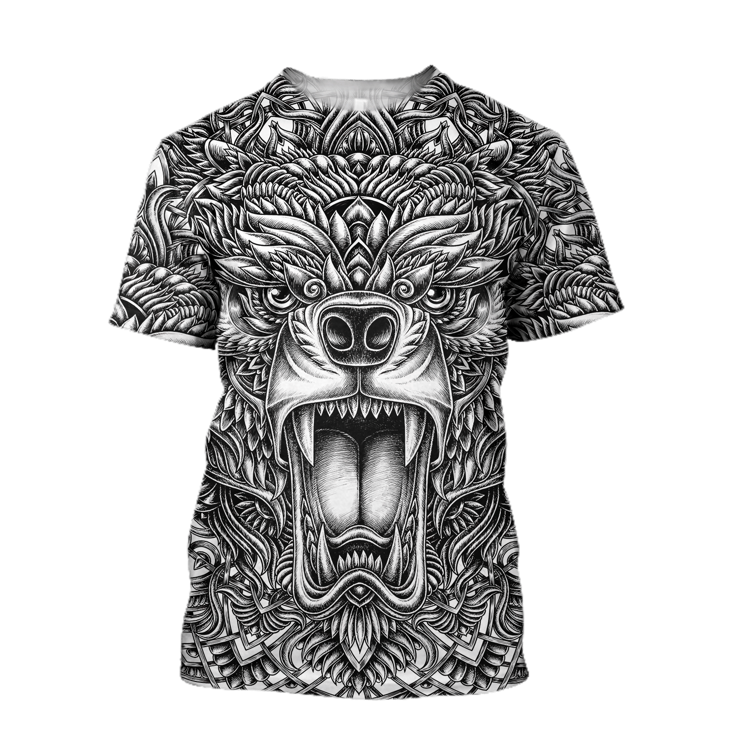 Bear Tattoo 3D All Over Printed Shirts For Men And Wome Hoodie