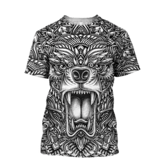 Bear Tattoo 3D All Over Printed Shirts For Men And Wome Hoodie