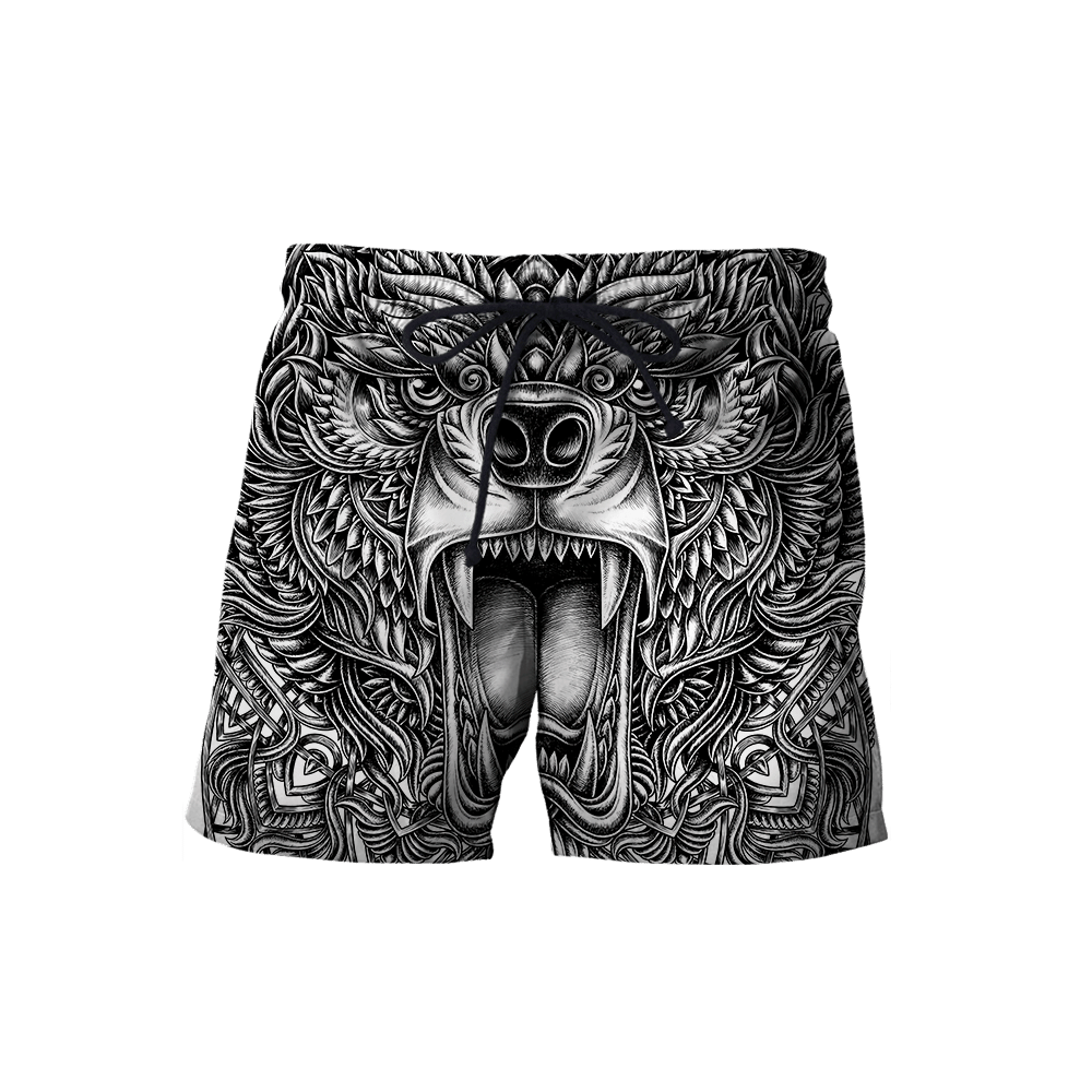 Bear Tattoo 3D All Over Printed Shirts For Men And Wome Hoodie