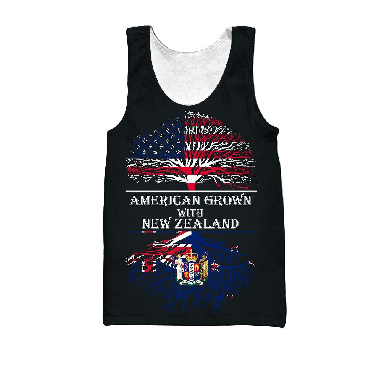 American Grow With New Zealand 3D All Over Printed For Men And Women Hoodie