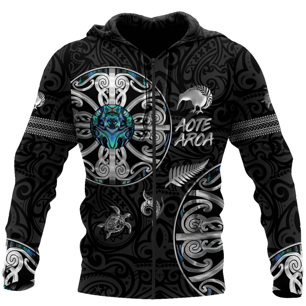 Aotearoa Maori Manaia 3D All Over Printed Shirt And Short For Man And Women Hoodie