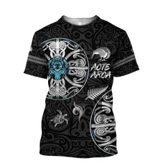 Aotearoa Maori Manaia 3D All Over Printed Shirt And Short For Man And Women Hoodie