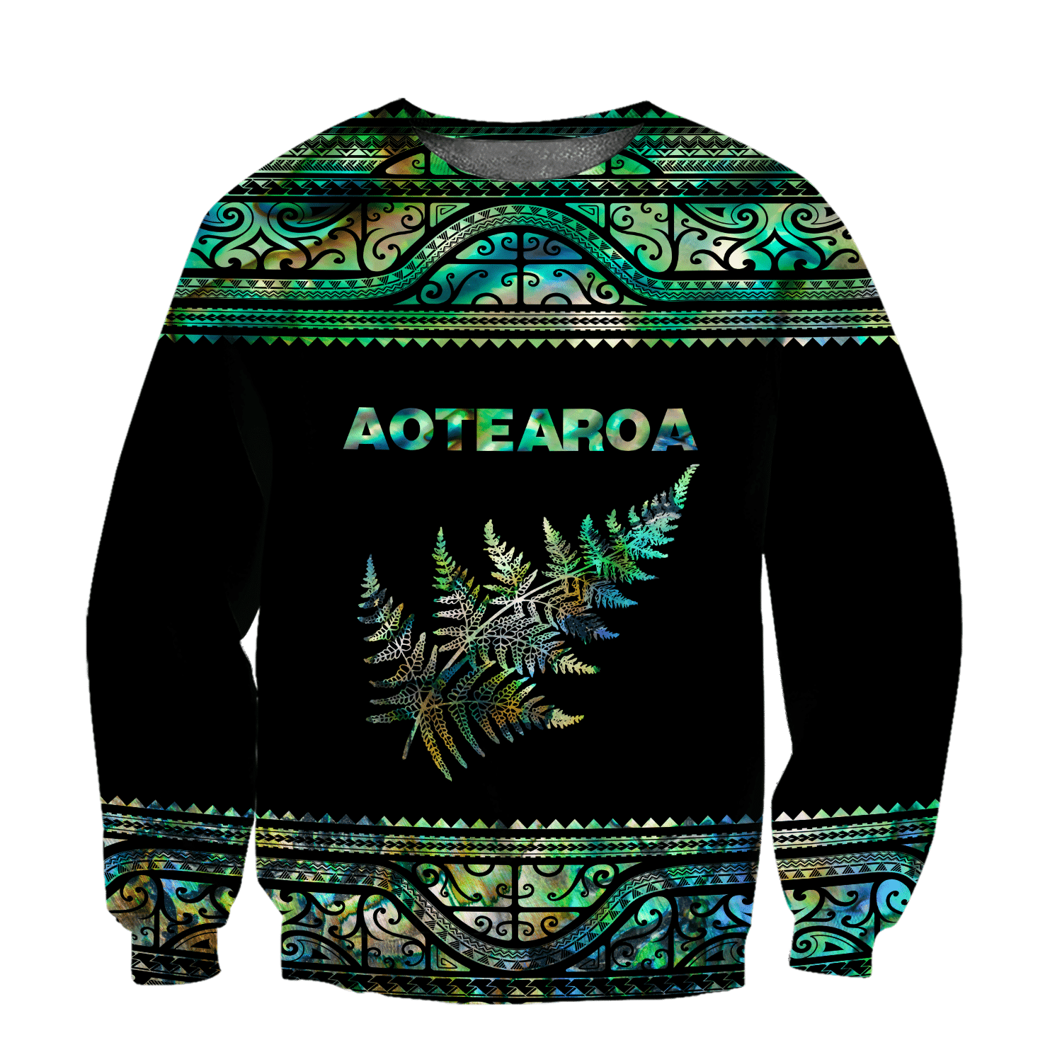 Aoteatoa New Zealand Maori Silver FernPaua Shell 3D All Over Printed Shirt And Short For Man And Women Hoodie