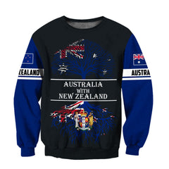 Australia With New Zealand 3D All Over Printed For Men And Women Hoodie