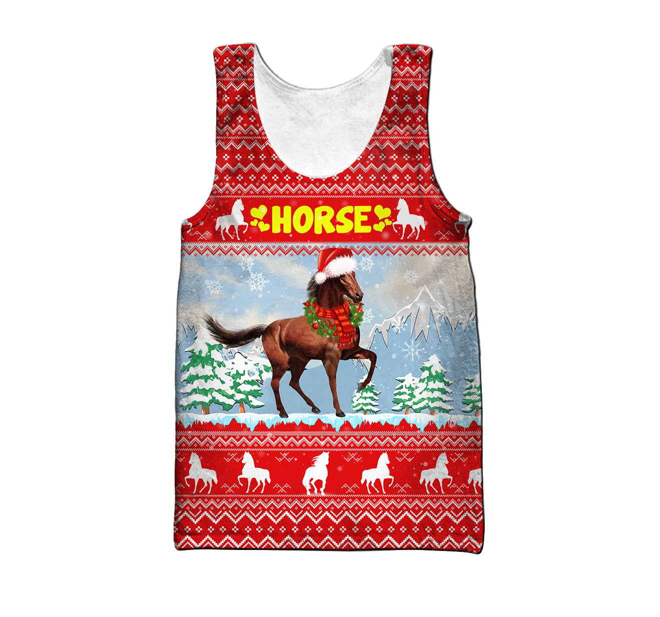 Horse Christmas 3D Shirt For Men And Women Hoodie