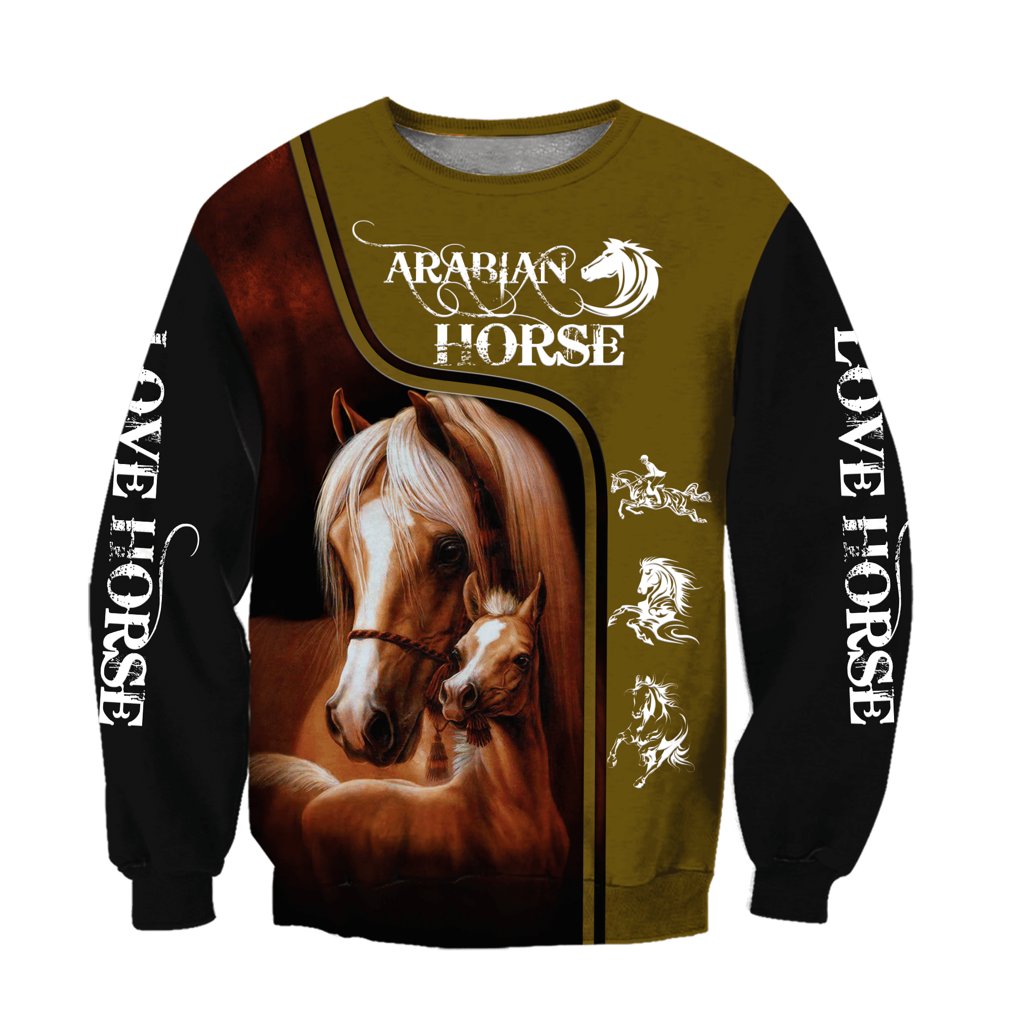 Arabian Horse 3D All Over Printed Shirts Hoodie