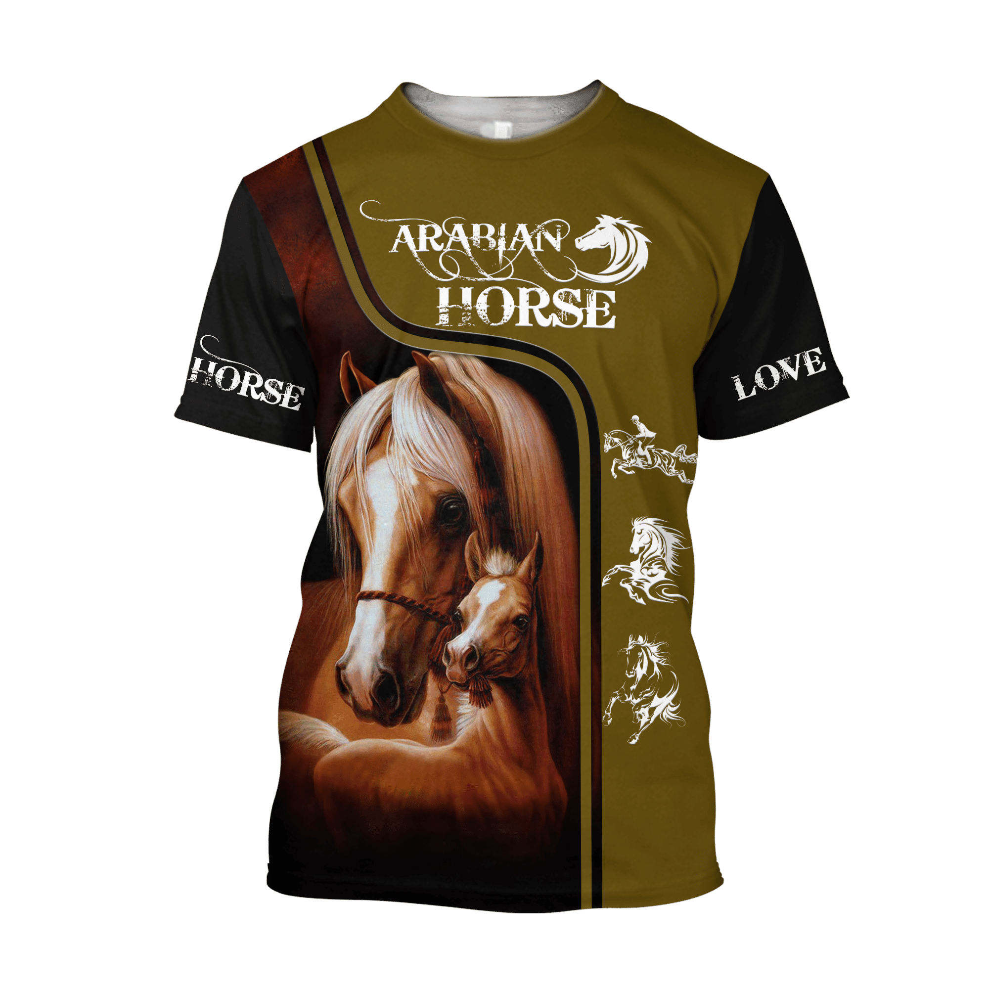 Arabian Horse 3D All Over Printed Shirts Hoodie