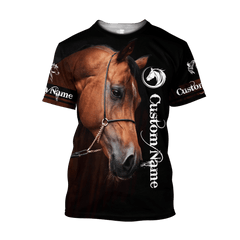 Arabian Horse Custom Name 3D All Over Printed Shirts Hoodie