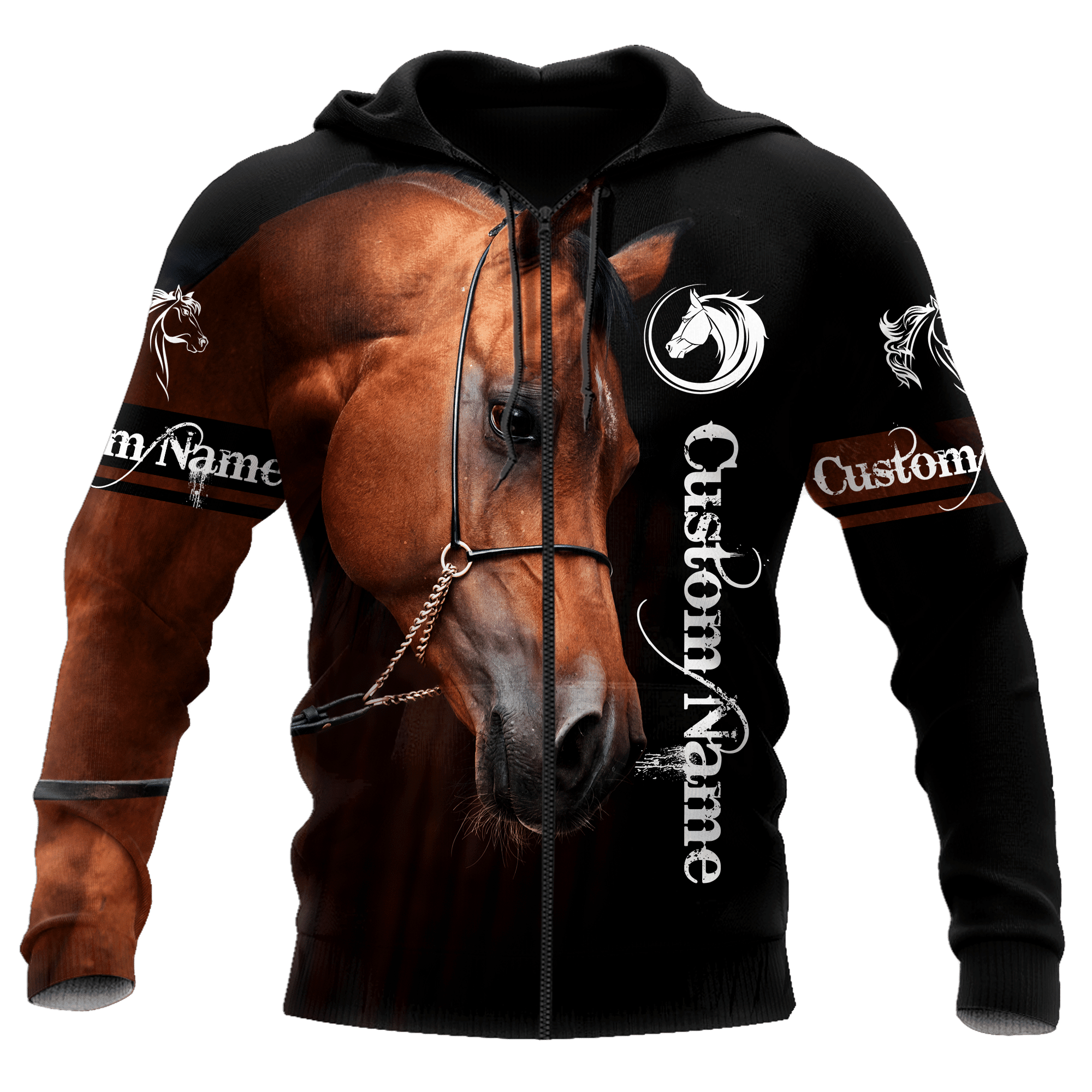 Arabian Horse Custom Name 3D All Over Printed Shirts Hoodie