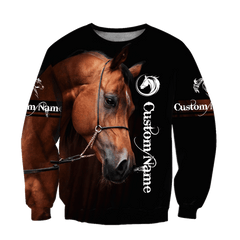 Arabian Horse Custom Name 3D All Over Printed Shirts Hoodie