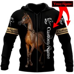 Arabian Horse Custom Name 3D All Over Printed Shirts Hoodie