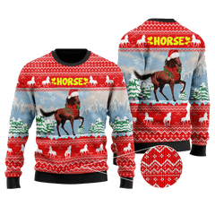 Horse Christmas 3D Shirt For Men And Women Hoodie