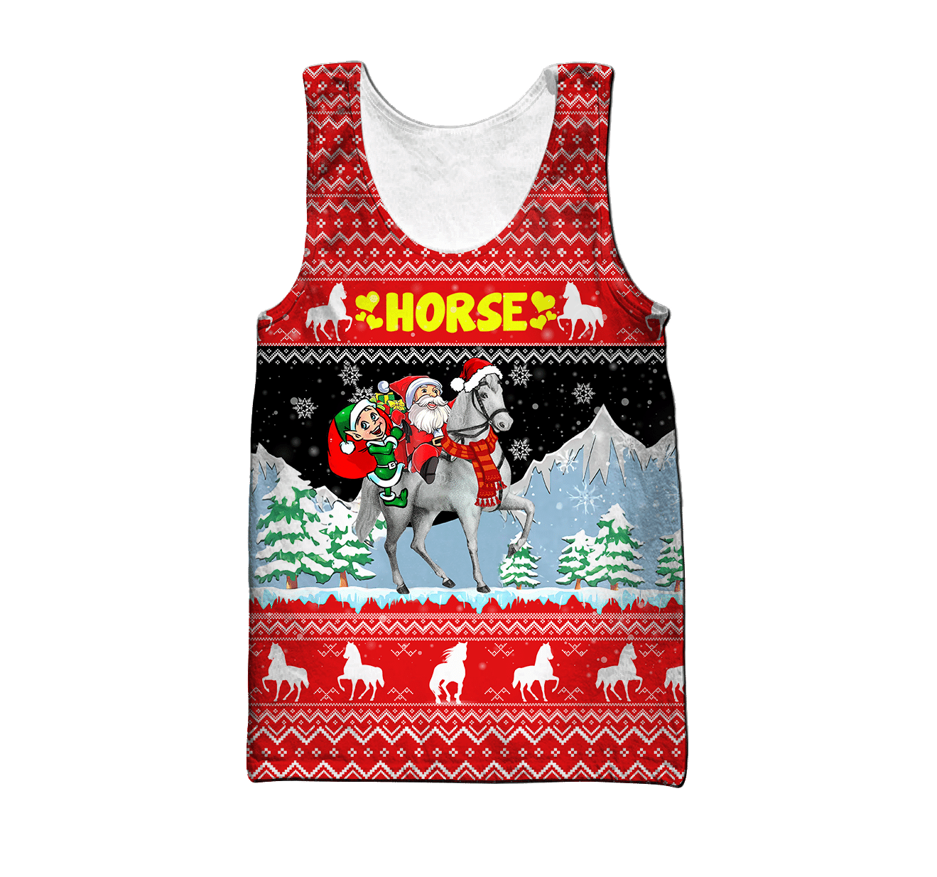 Horse Christmas 3D Shirt For Men And Women HHT16102006 - Amaze Style™-Apparel