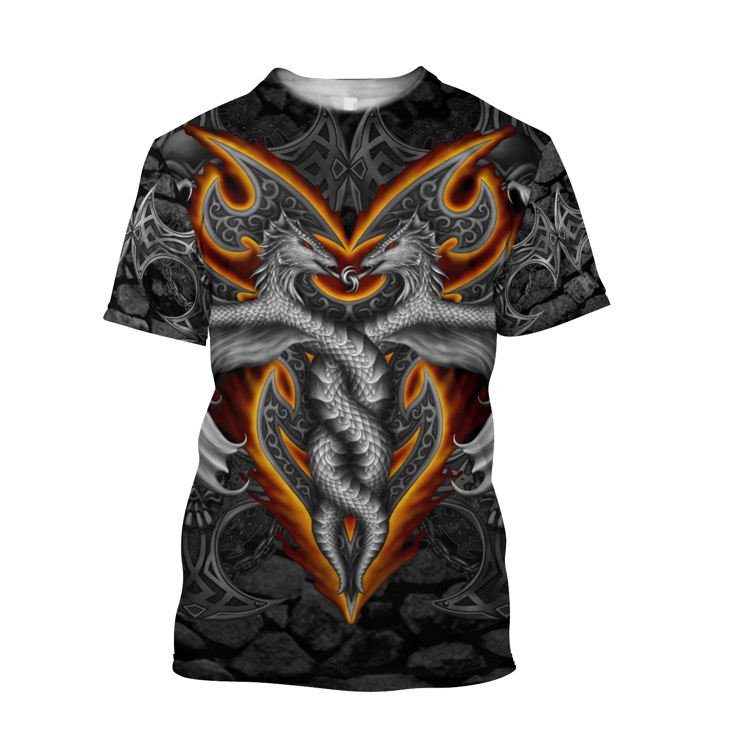 Armor Tattoo And Dungeon Dragon 3D All Over Printed Shirts For Men And Women Hoodie