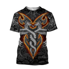 Armor Tattoo And Dungeon Dragon 3D All Over Printed Shirts For Men And Women Hoodie