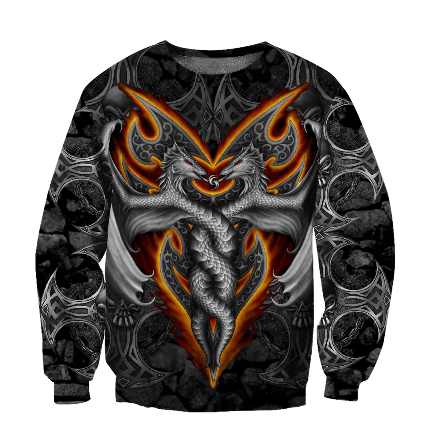 Armor Tattoo And Dungeon Dragon 3D All Over Printed Shirts For Men And Women Hoodie