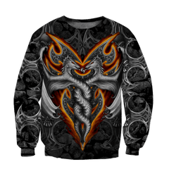 Armor Tattoo And Dungeon Dragon 3D All Over Printed Shirts For Men And Women Hoodie