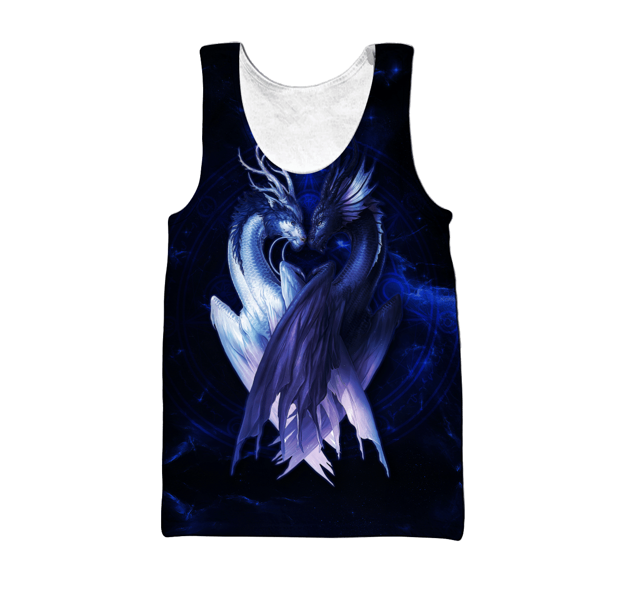 Blue Couple Dragon Love Gift 3D Shirt All Over Printed Shirts For Men And Women Hoodie