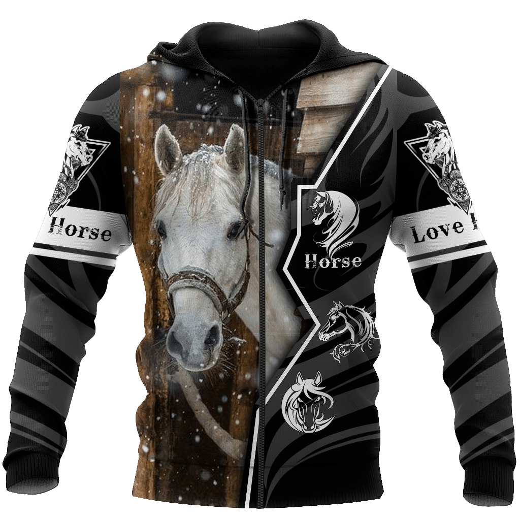 Beautiful Horse 3D All Over Printed Shirt For Men And Women Hoodie