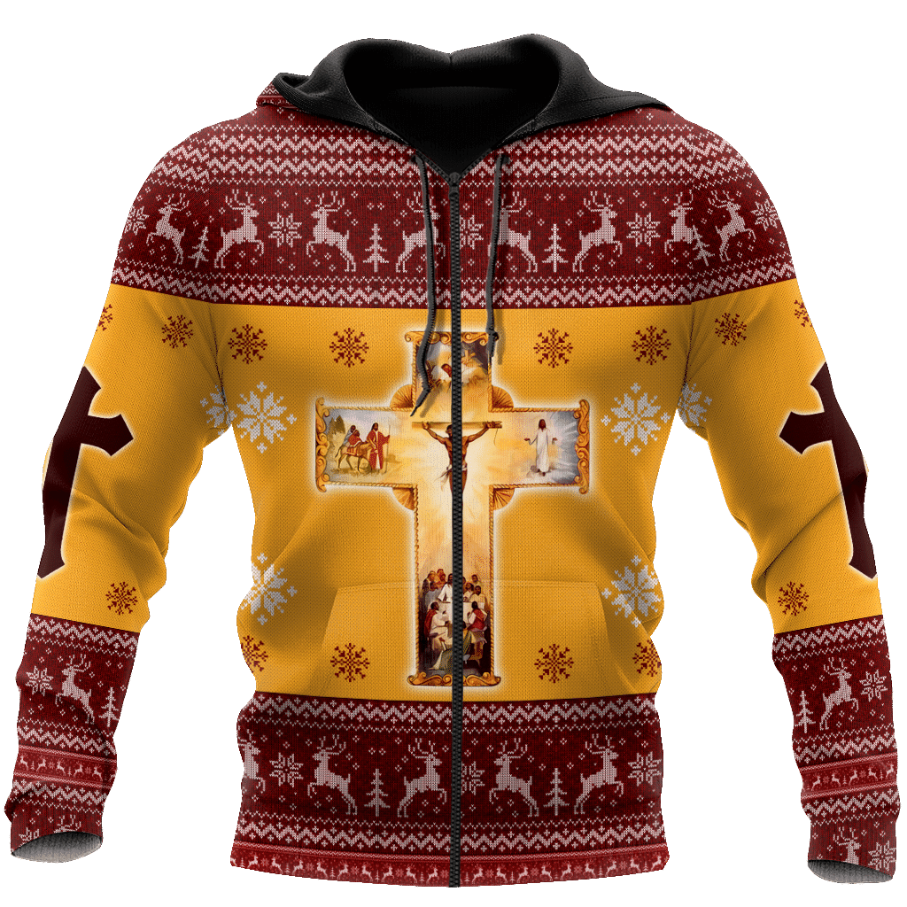 Jesus Christmas 3D All Over Printed Shirts For Men And Women Hoodie