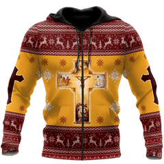 Jesus Christmas 3D All Over Printed Shirts For Men And Women Hoodie