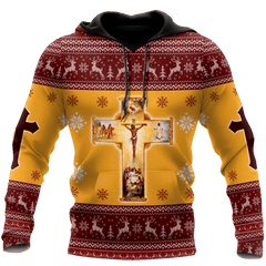 Jesus Christmas 3D All Over Printed Shirts For Men And Women Hoodie